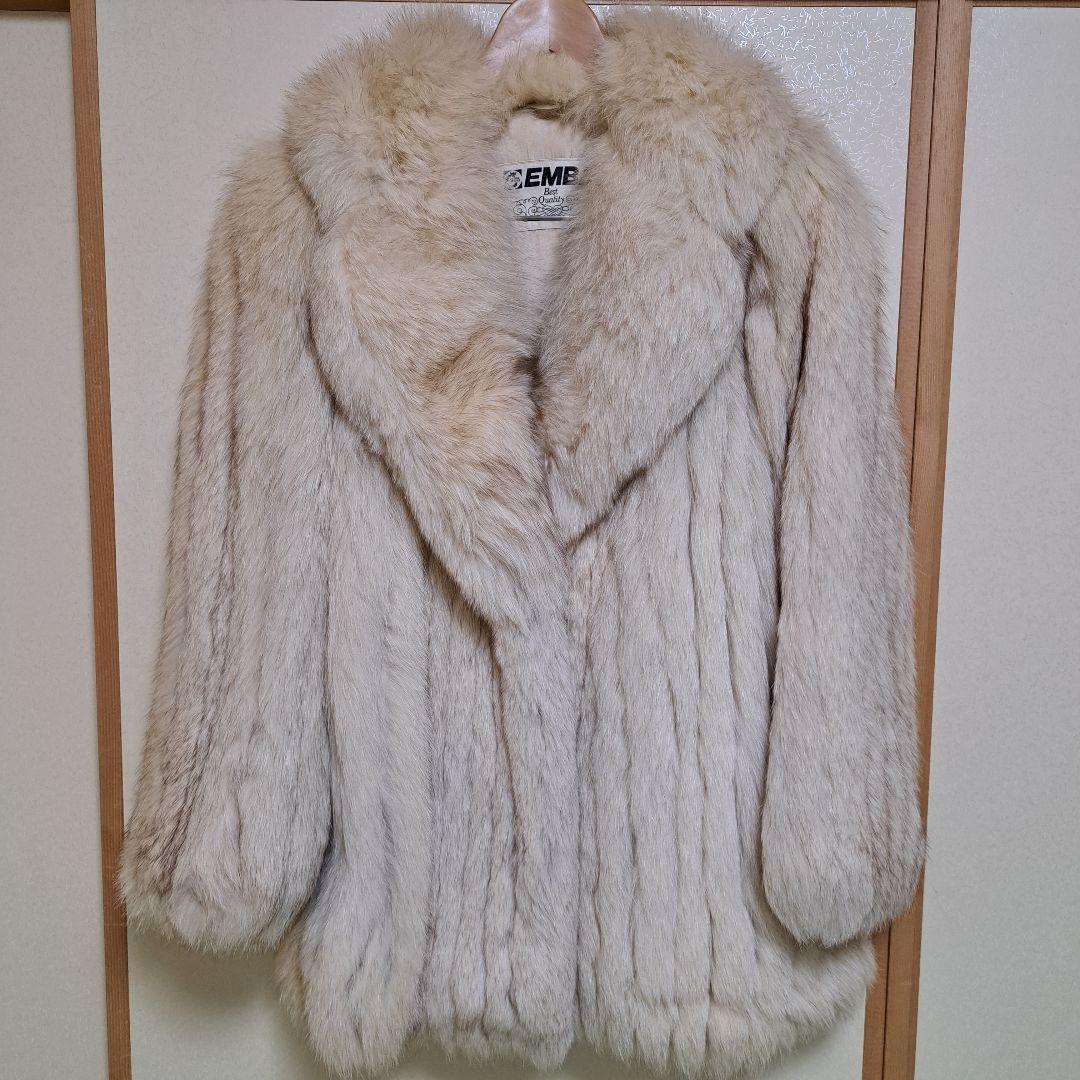 EMBA 毛皮 コート ブルーフォックス ファーコート