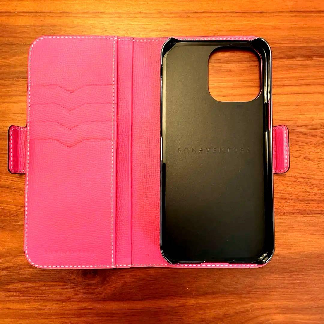 【美品】ボナベンチュラiPhone14 promax対応 スマホケース