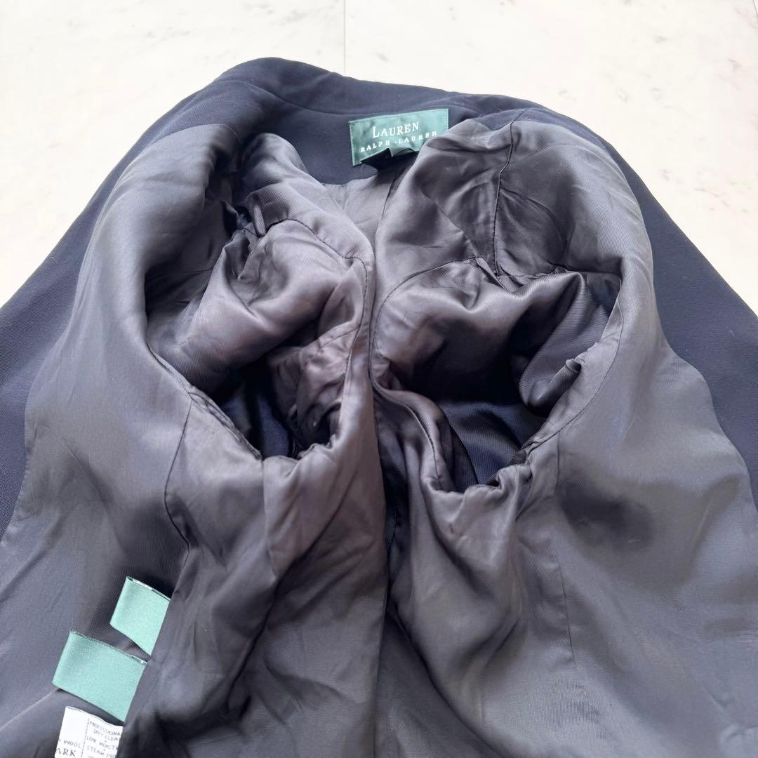 【美品】LAUREN RALPH LAUREN ラルフローレン 紺ブレ 金ボタン