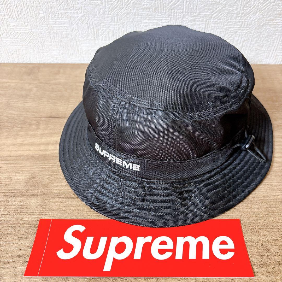 正規品　Supreme バケットハット　ハット　帽子　メッシュ　ブラック　黒