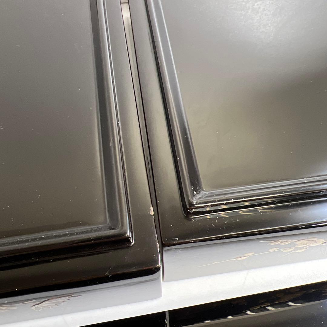 輪島塗　極上蒔絵二段重　蓋無木箱付　東Y7-0922③