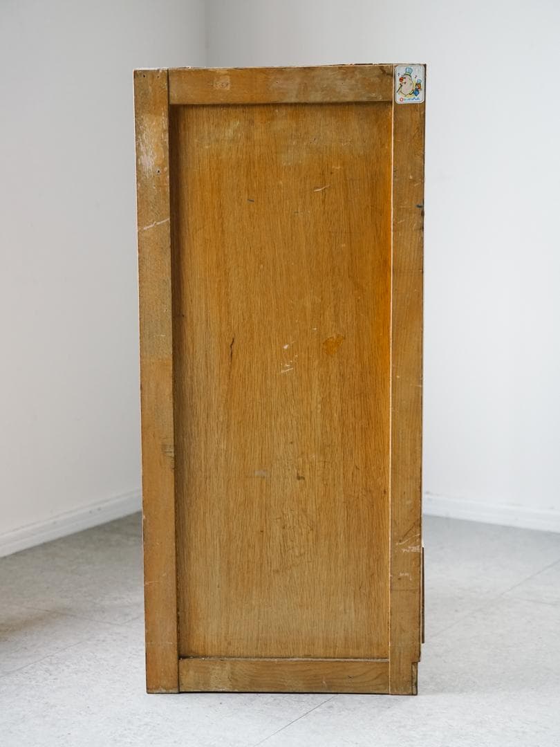 60-70's レトロポップ 古道具 木製 5段チェスト/収納 アンティーク