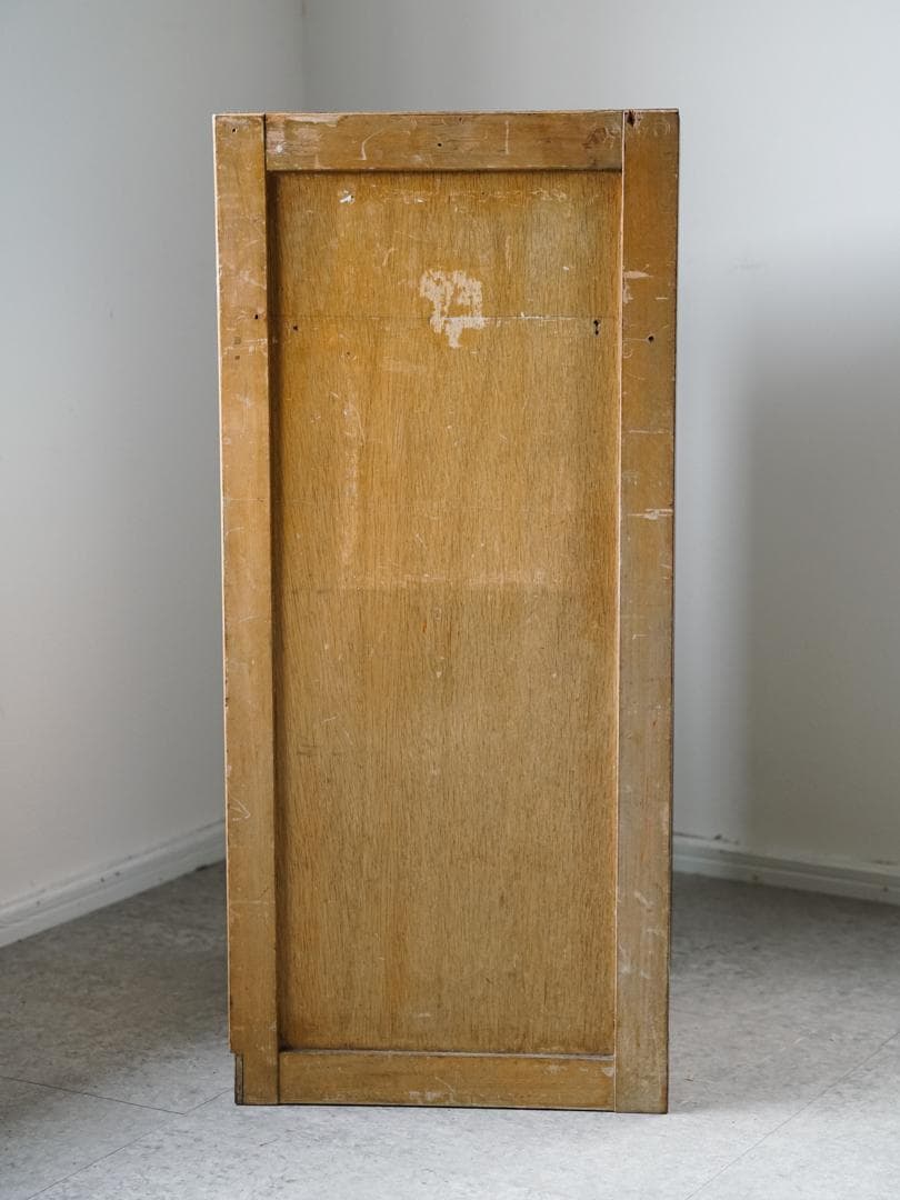 60-70's レトロポップ 古道具 木製 5段チェスト/収納 アンティーク