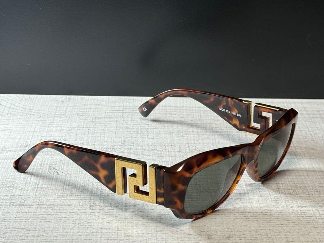 ●●GIANNI VERSACE ヴェルサーチ T75 べっ甲柄 サングラス