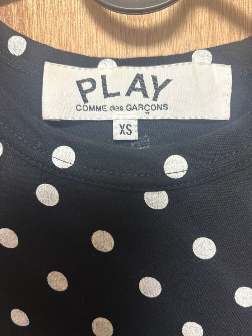 PLAY COMME des GARÇONS ドット柄長袖Tシャツ XS