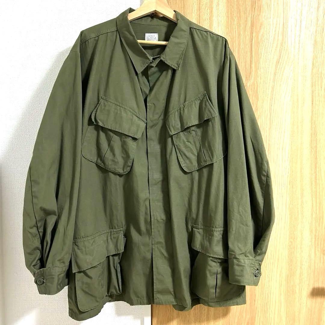 【極美品】70s 米軍実物 ジャングルファティーグ 4th XL-R デッド級