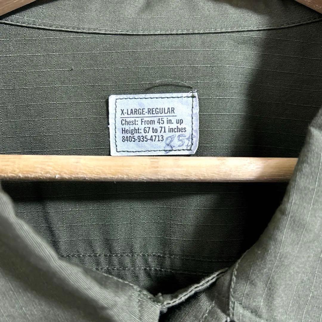 【極美品】70s 米軍実物 ジャングルファティーグ 4th XL-R デッド級
