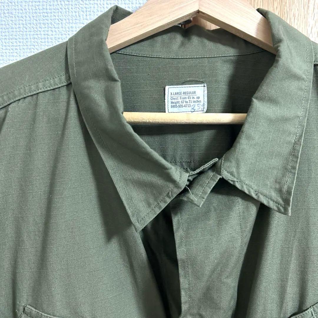 【極美品】70s 米軍実物 ジャングルファティーグ 4th XL-R デッド級