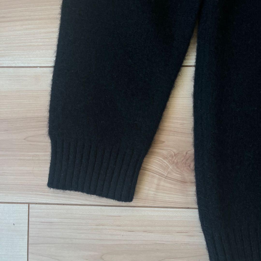 【美品】 Ron Herman ヤク ニット S ブラック ヤク93% 高級素材