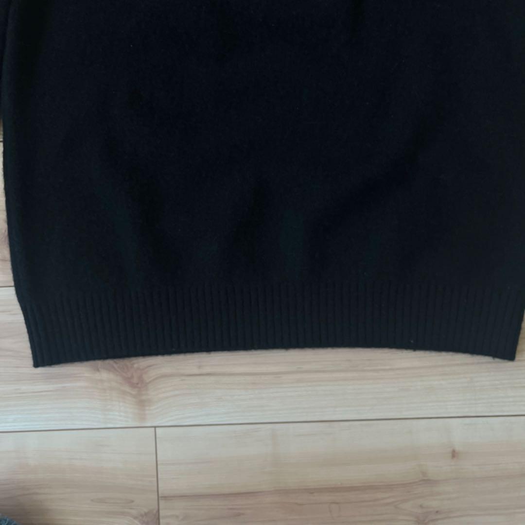 【美品】 Ron Herman ヤク ニット S ブラック ヤク93% 高級素材