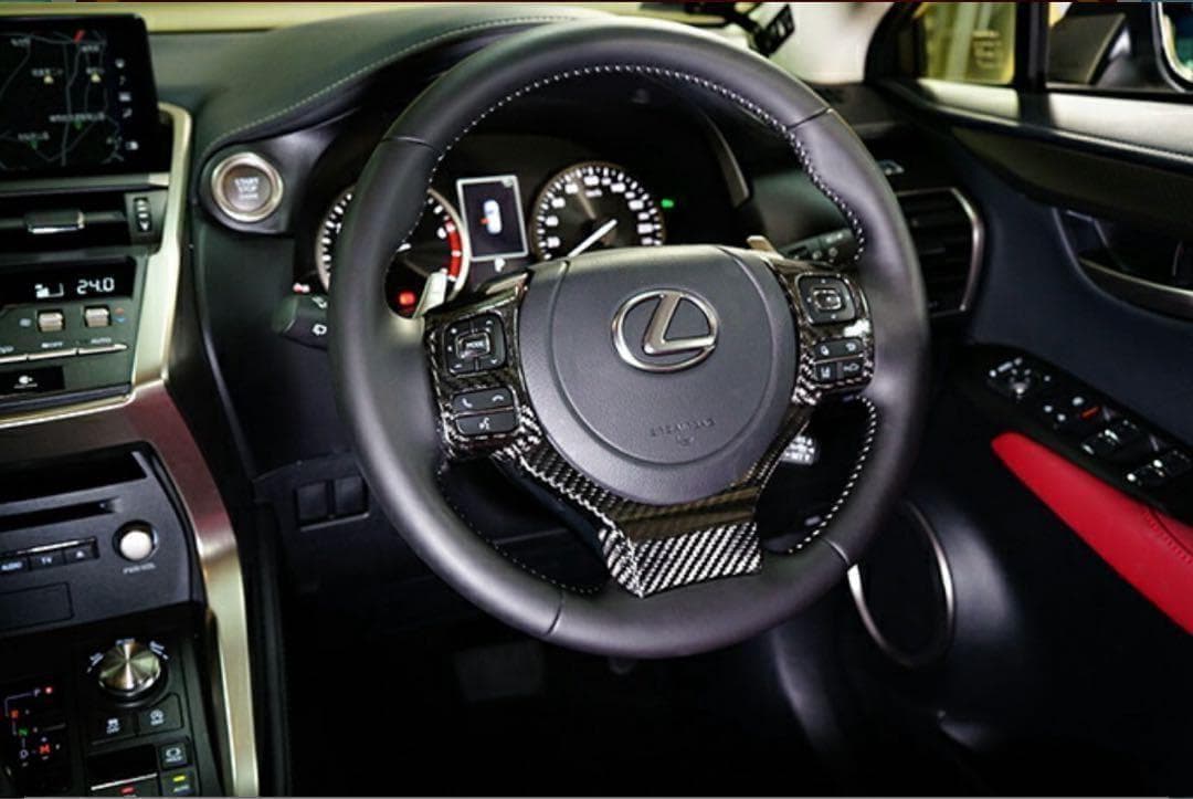 AXISPARTSレクサス IS RC NX CT カーボン ステアリングカバー