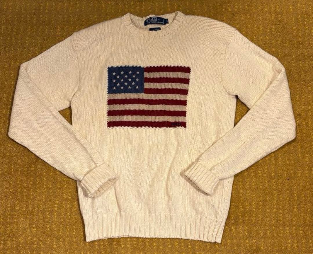 ポロ　ラルフローレン　星条旗　セーター　ニット