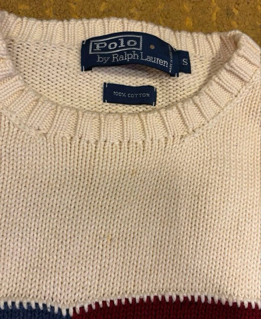 ポロ　ラルフローレン　星条旗　セーター　ニット