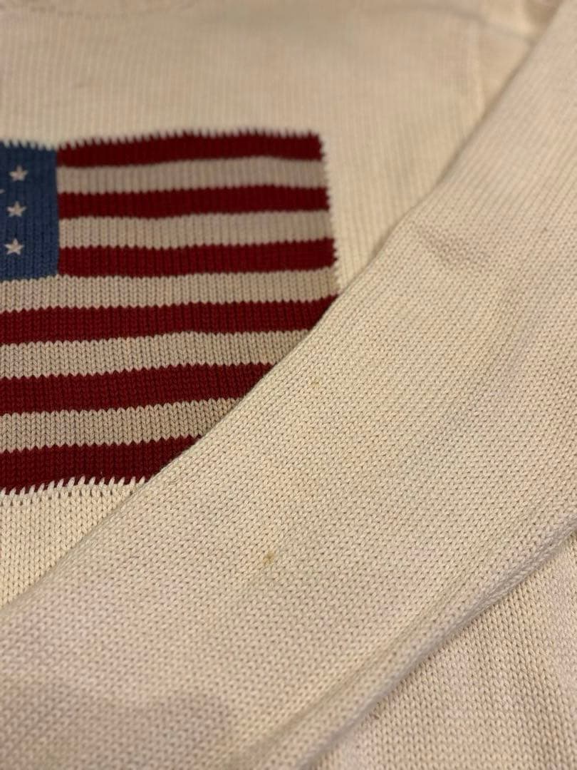 ポロ　ラルフローレン　星条旗　セーター　ニット