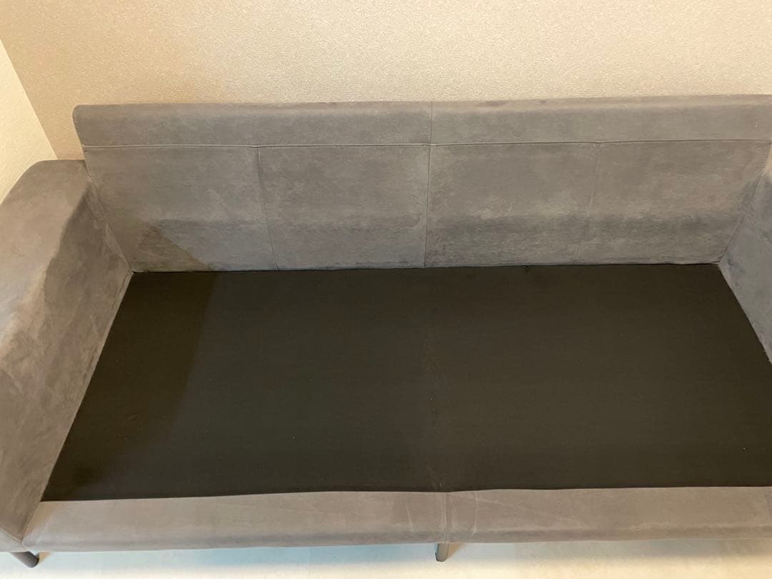 プルートソファ 3人掛け アッシュ（スエード）