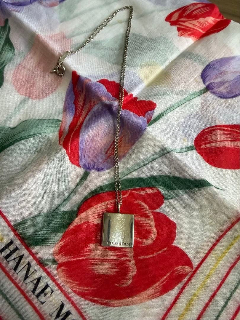 Tiffany ティファニー ノーツ スクエア ネックレス シルバー