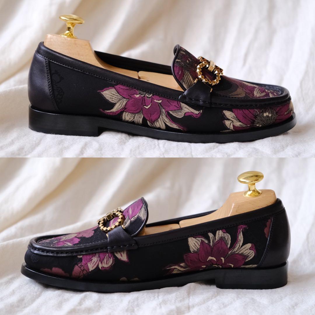 極美品SalvatoreFerragamoフローラルジオガンチーニROLO45D