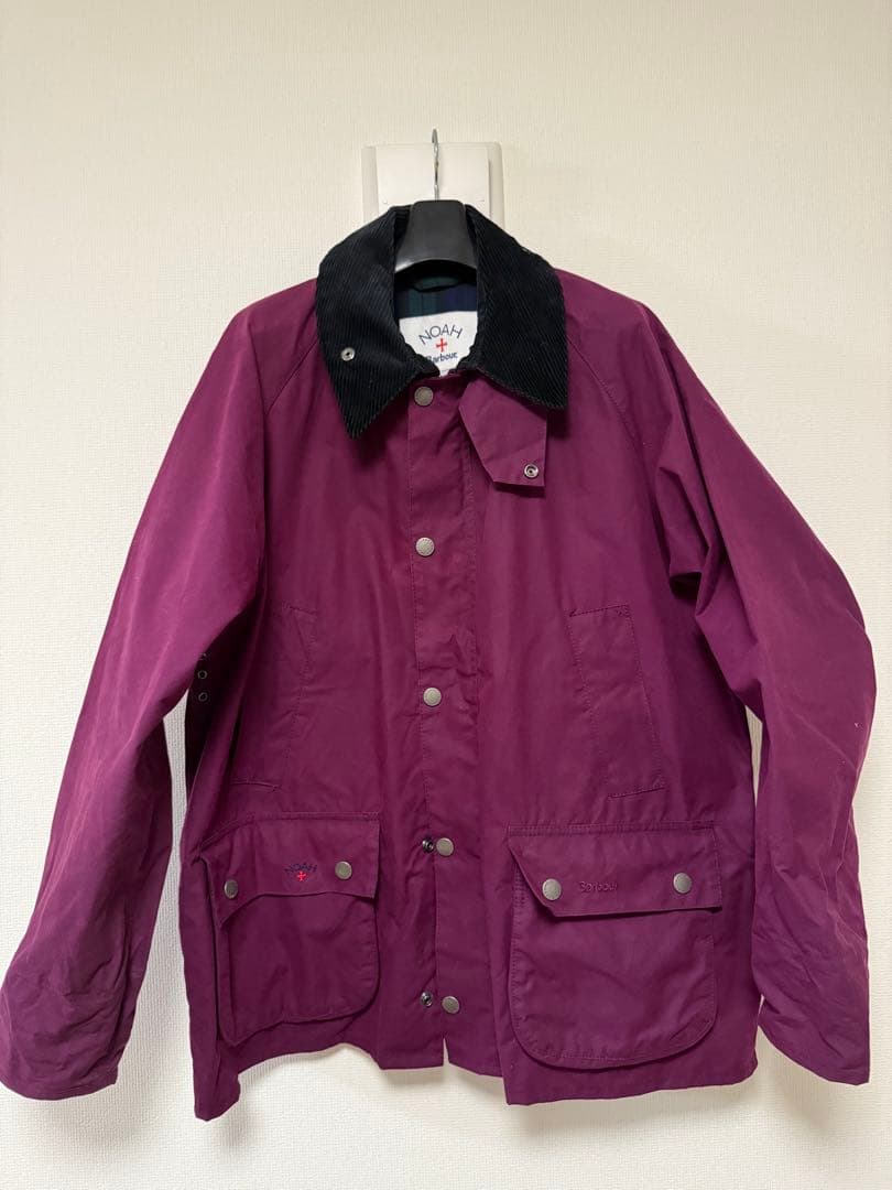 NOAH x Barbour 紫色 カバーオール Lサイズ