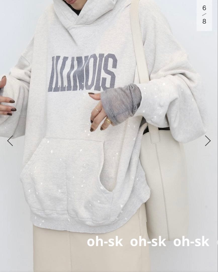 アパルトモン【REMI RELIEF】 PAINTED HOODIE