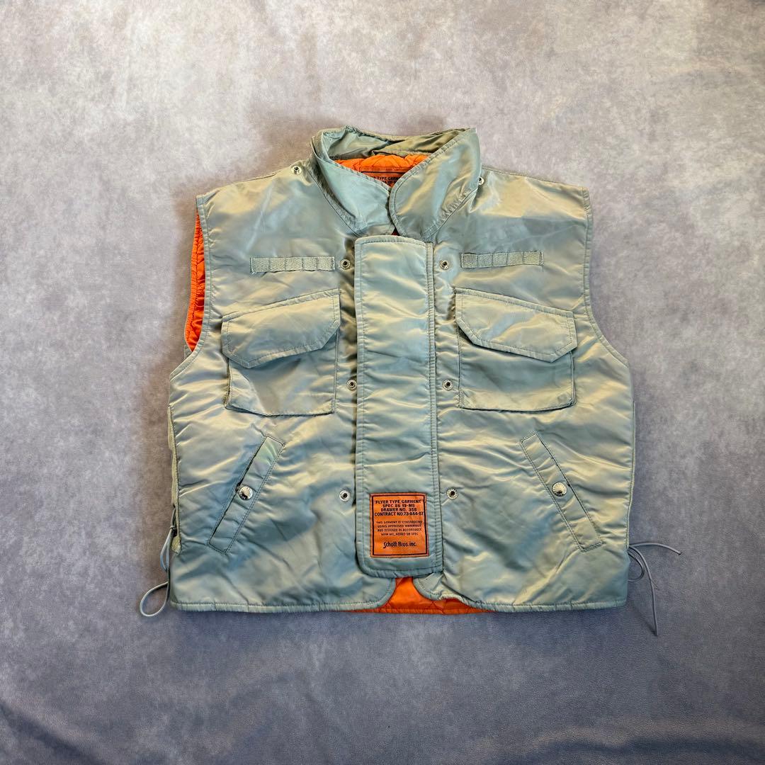 Schoot ライナーベスト 86 19-M5 グレー フライトジャケット