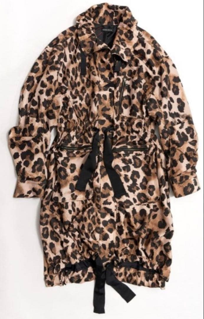 MAISON SPECIAL ヒョウ柄モッズコート /FREE 大人アニマル柄