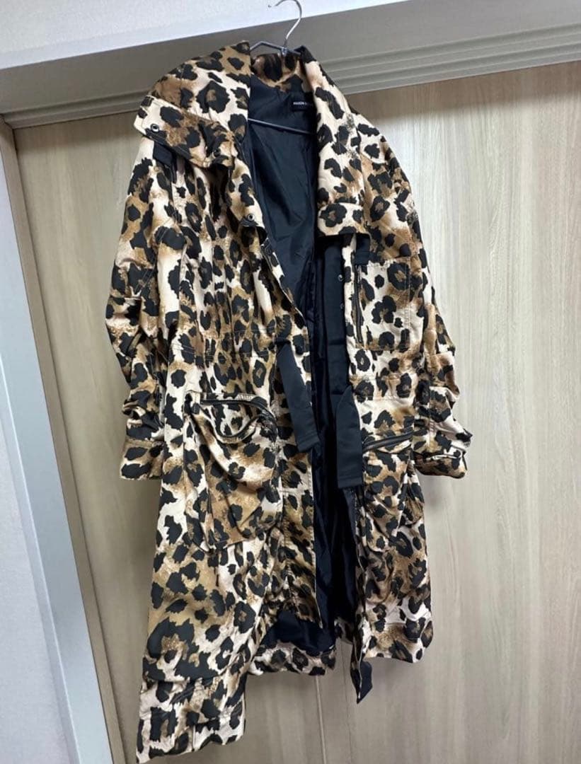MAISON SPECIAL ヒョウ柄モッズコート /FREE 大人アニマル柄