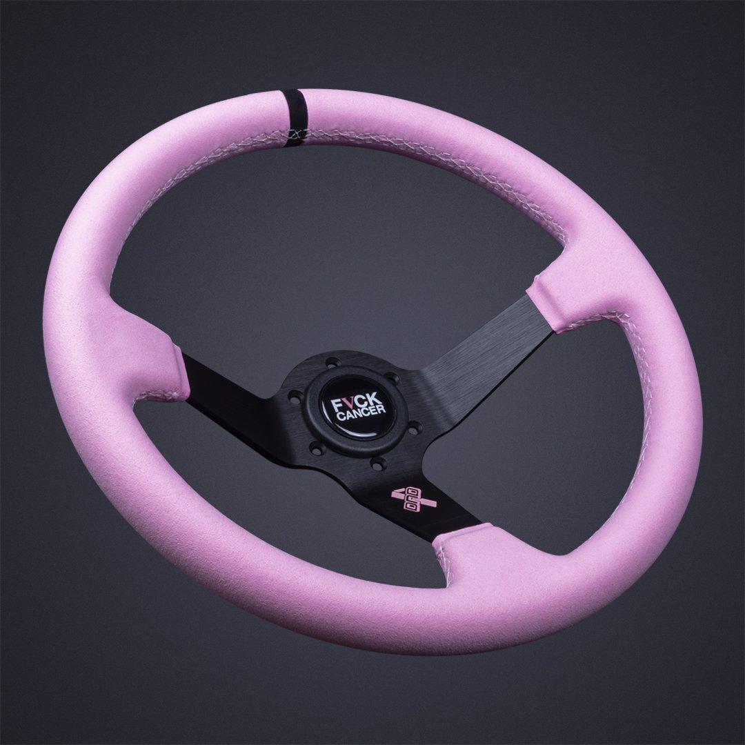 DND　120本限定　ステアリング　ピンク　アルカンターラ　ハンドル　USDM