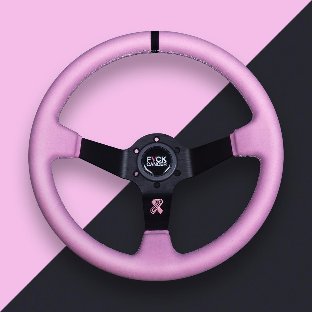 DND　120本限定　ステアリング　ピンク　アルカンターラ　ハンドル　USDM