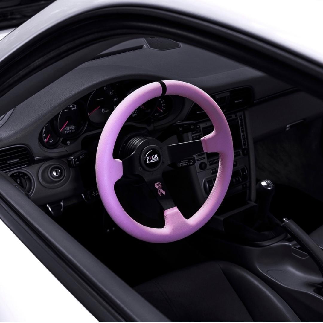 DND　120本限定　ステアリング　ピンク　アルカンターラ　ハンドル　USDM