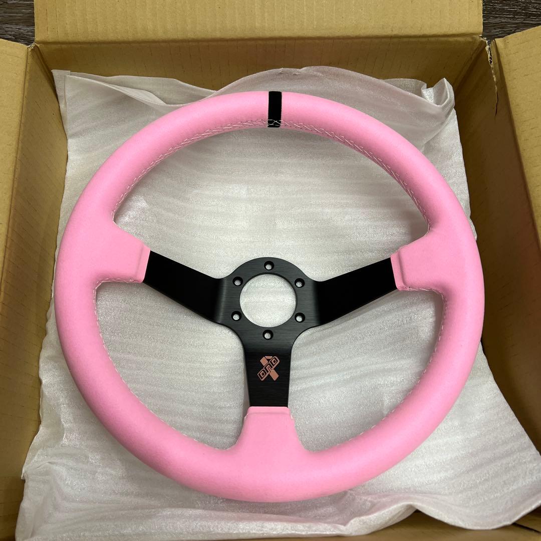 DND　120本限定　ステアリング　ピンク　アルカンターラ　ハンドル　USDM