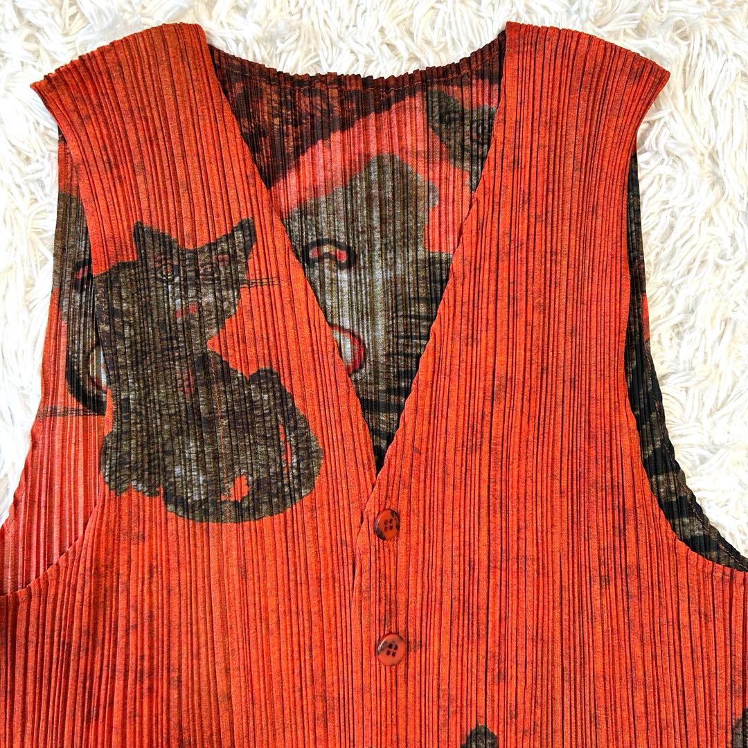 希少✨プリーツプリーズ タイガーキャット Tiger Cat ベスト ジレ