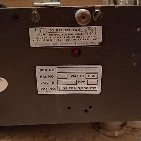 USA アンティーク映写機 Technicolor corp Hollywood