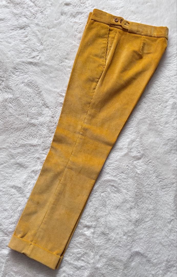 CORDINGS/コーディングス コーデュロイ トラウザーズ マスタード 美品