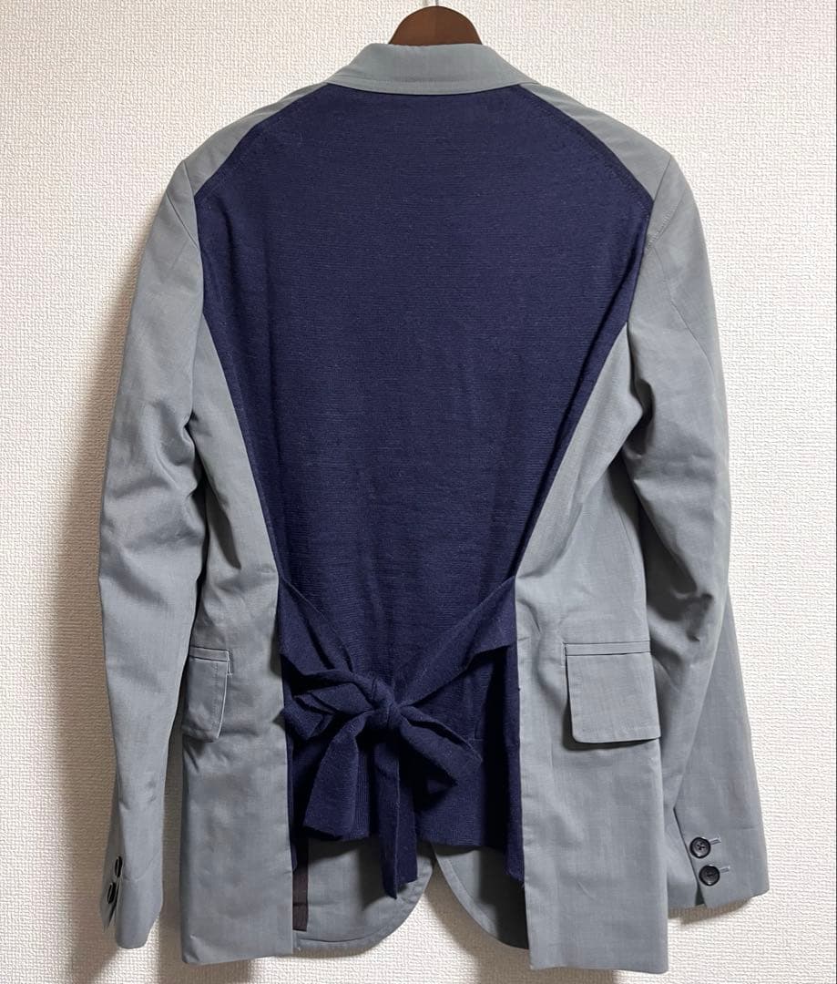 南青山店限定　kolor 21SS ニット切り替え　テーラードジャケット