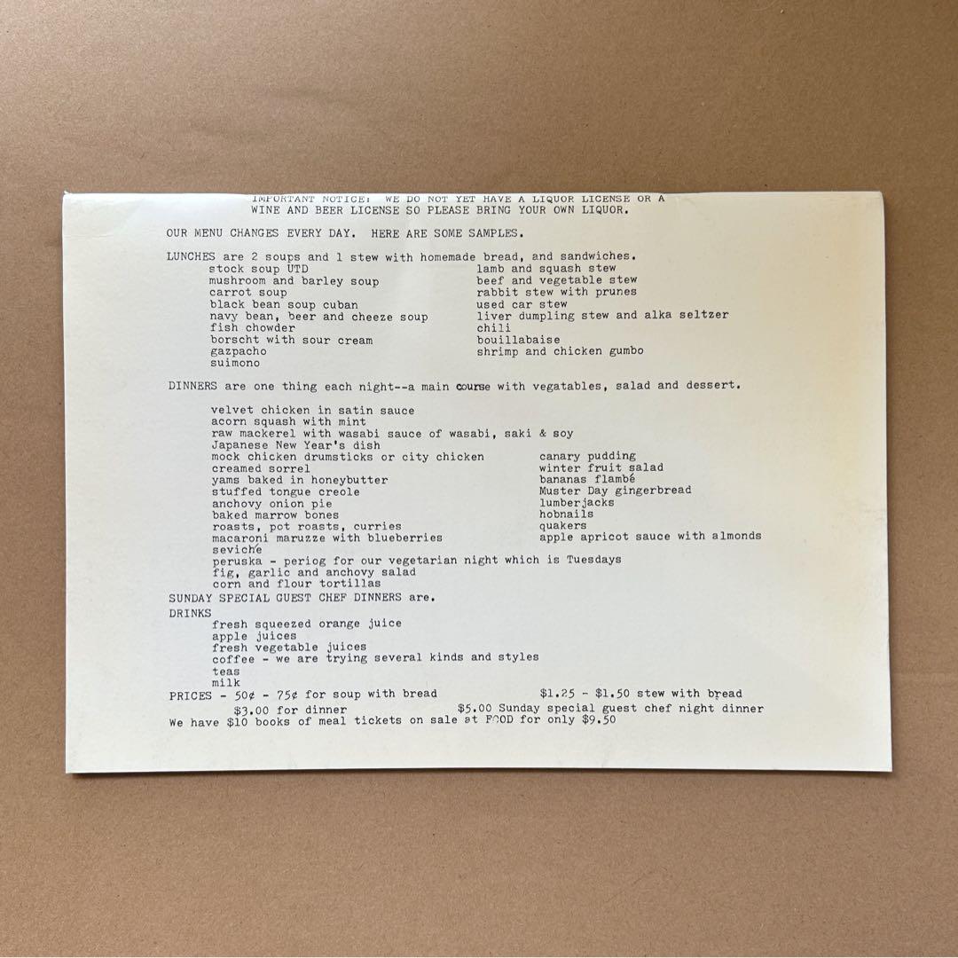 FOOD ゴードン・マッタ・クラーク カタログ