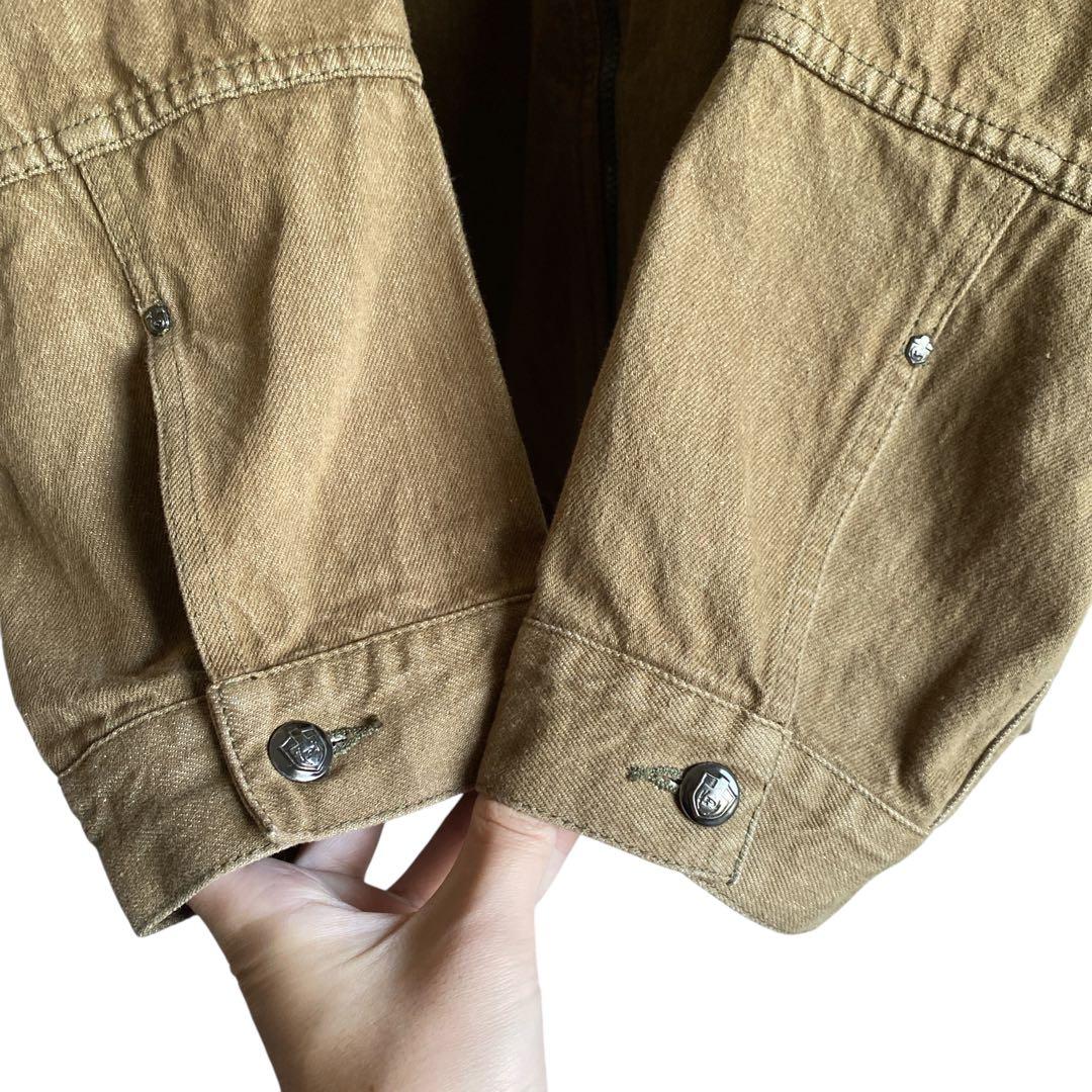 w*o様 90sy2k PHAT FARM SUG 先染めブラウン デニムジップ