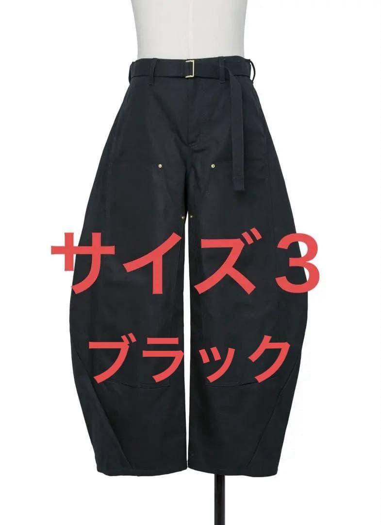 sacai Carhartt WIP Duck Pants ブラック 3