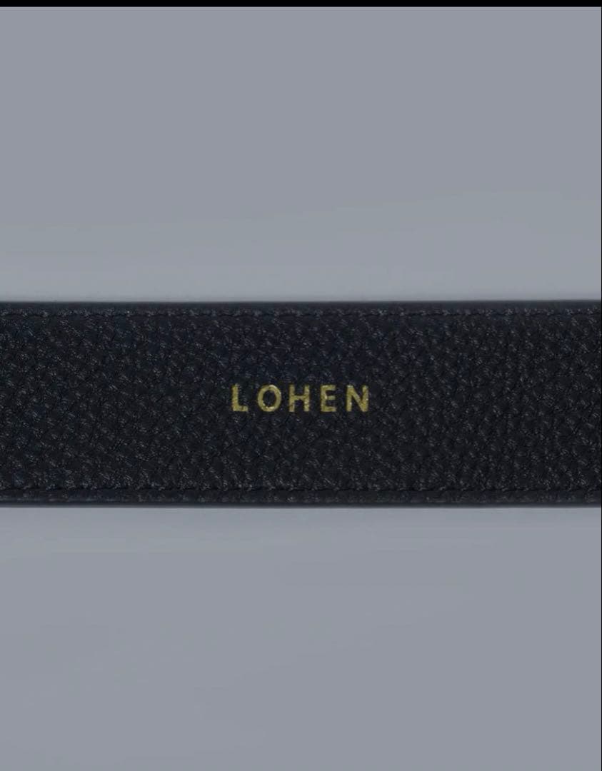 新品未使用　LOHEN COW LEATER SLASH BELT(GOLD)