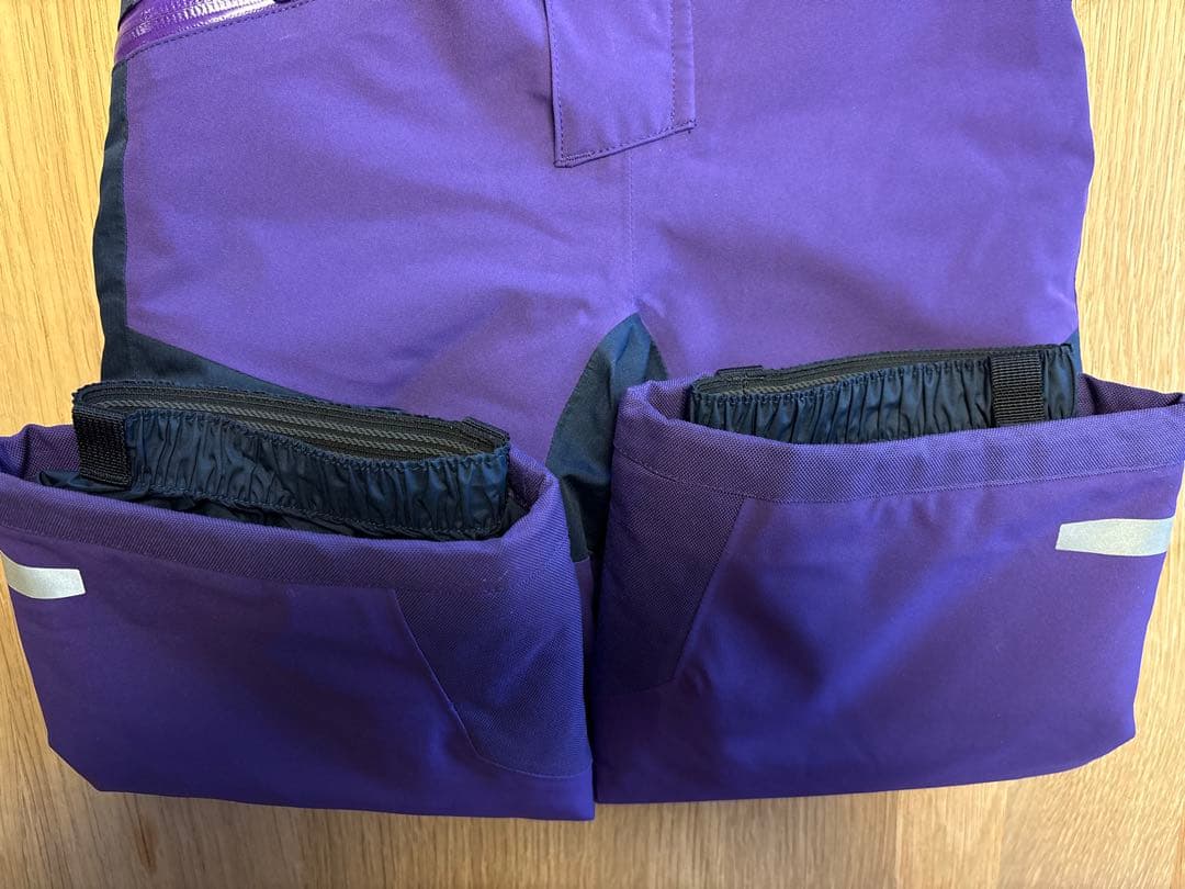 patagonia 子ども用スキーウェア パープル/ネイビー