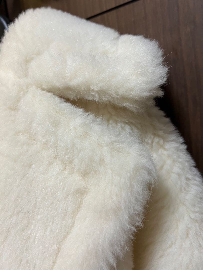 マックスマーラ テディベアコート アルパカ混 オフホワイト　34size