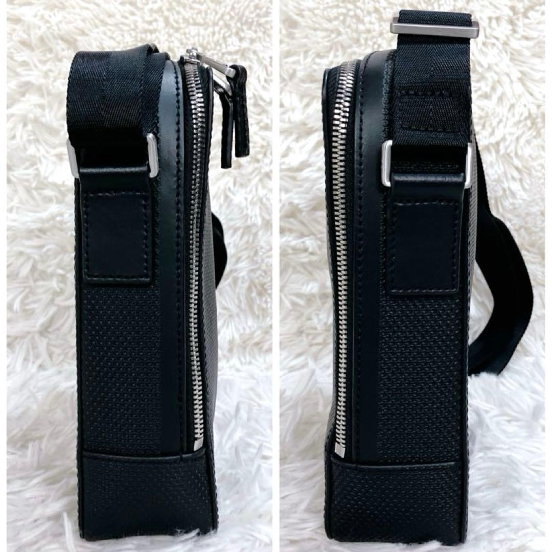 ✨極美品 ラコステ バーティカルカメラバッグ ショルダー ブラック ワニ 現行