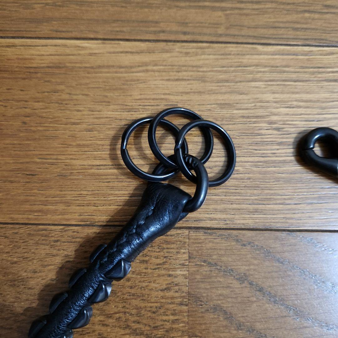 CALEE ブラックレザー ウォレットチェーン 箱付き