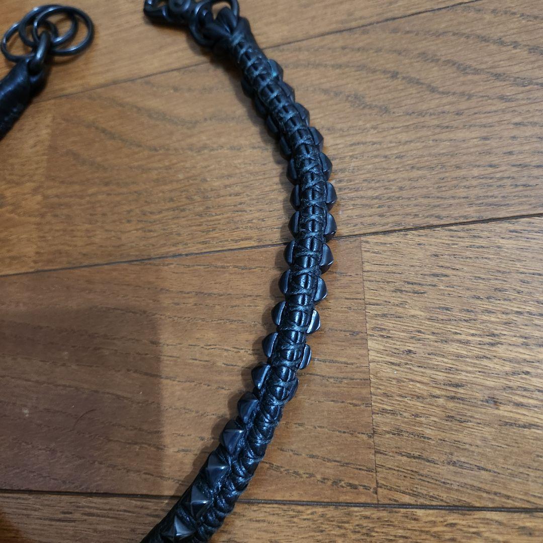 CALEE ブラックレザー ウォレットチェーン 箱付き