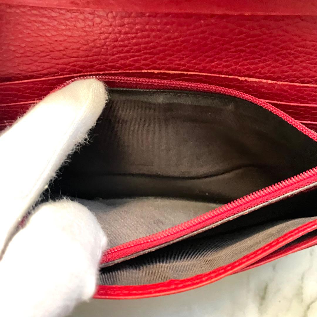 GUCCI グッチ　長財布　GG キャンバス　美品　2つ折り財布　0114-⑥