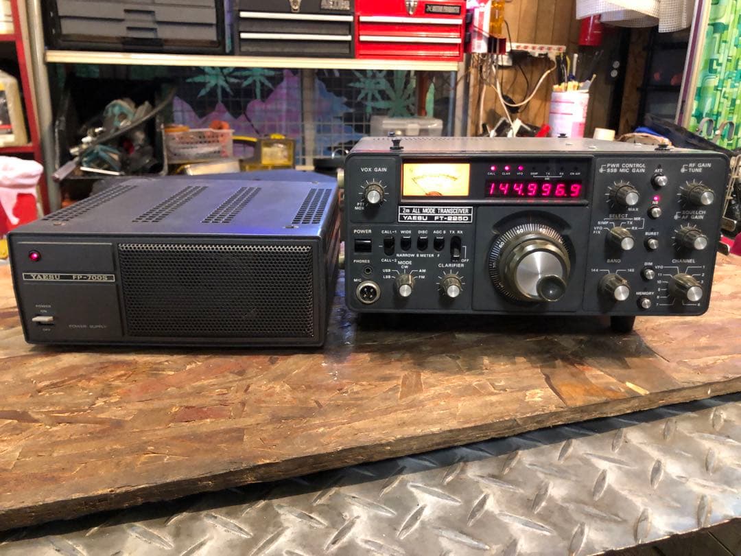 N*I様 Yaesu FT-225d トランシーバー FP-700S パワーサプ
