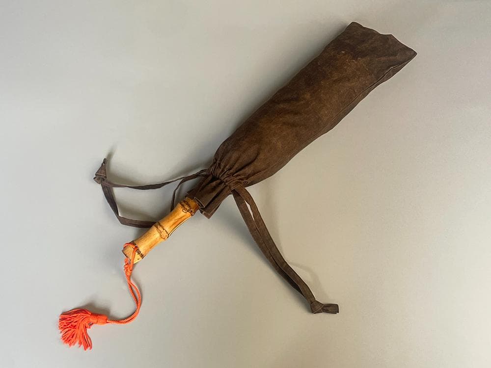 傳 tutaee 折りたたみ日傘 ツタエノヒガサ ウサギノタスキ 柿渋×紅殻