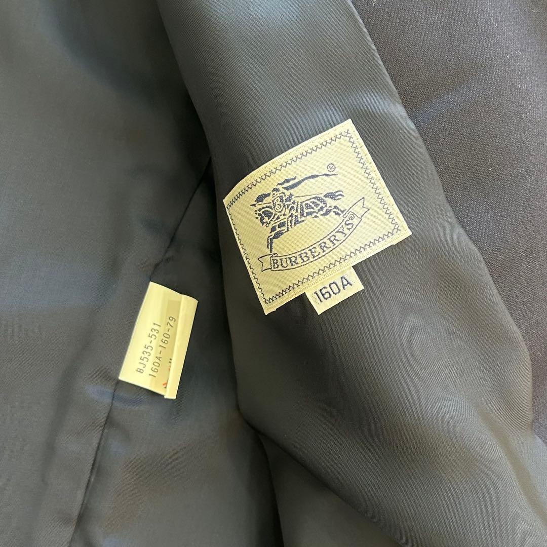 【美品】バーバリー フォーマル セットアップ 160 卒業式 入学式 ネイビー