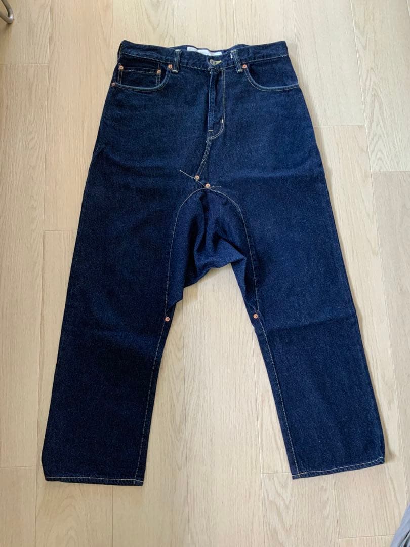 コムデギャルソンガンリューサルエルパンツ ダークデニム