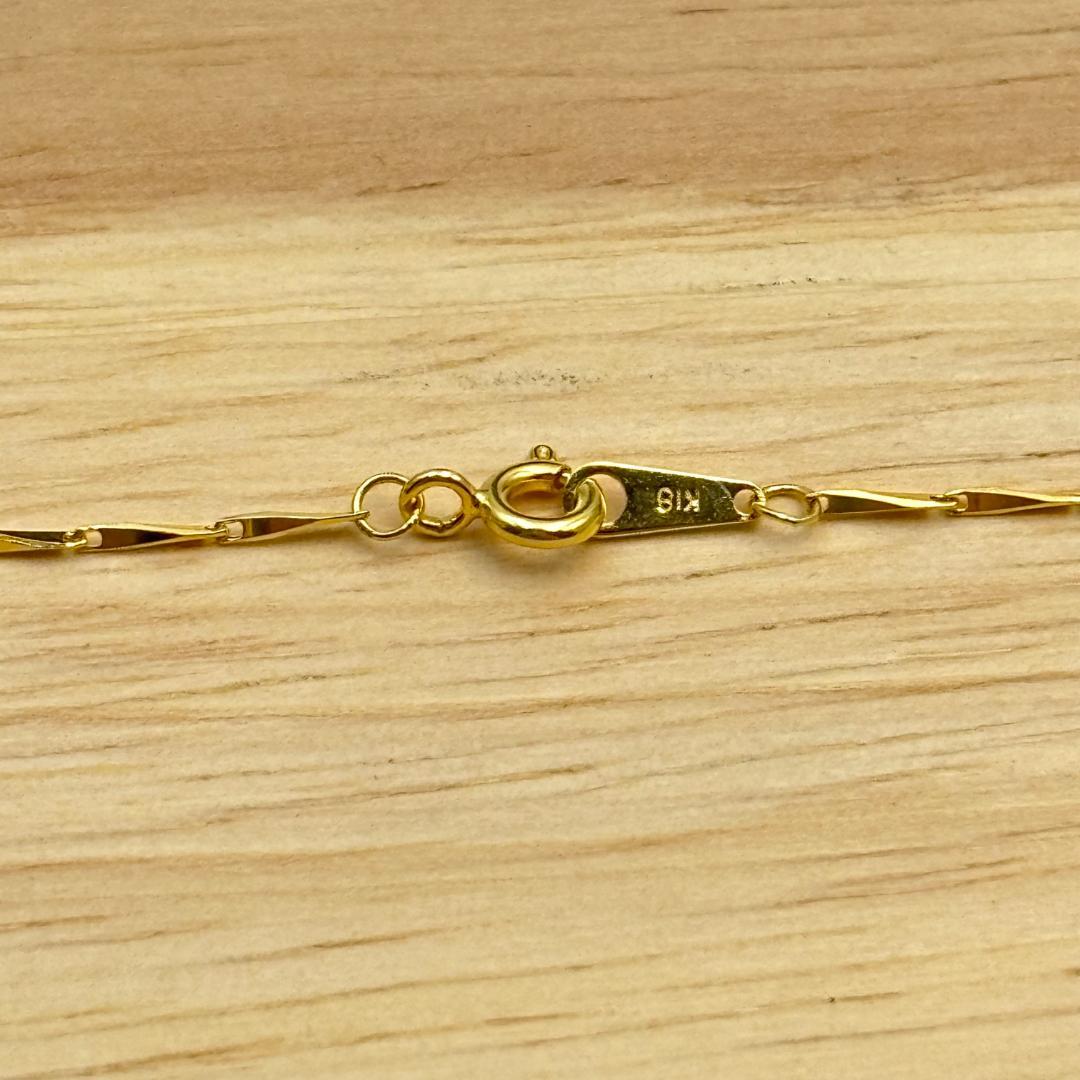 極美品ネックレスK18金 ゴールド K18刻印有りレディース 45cm