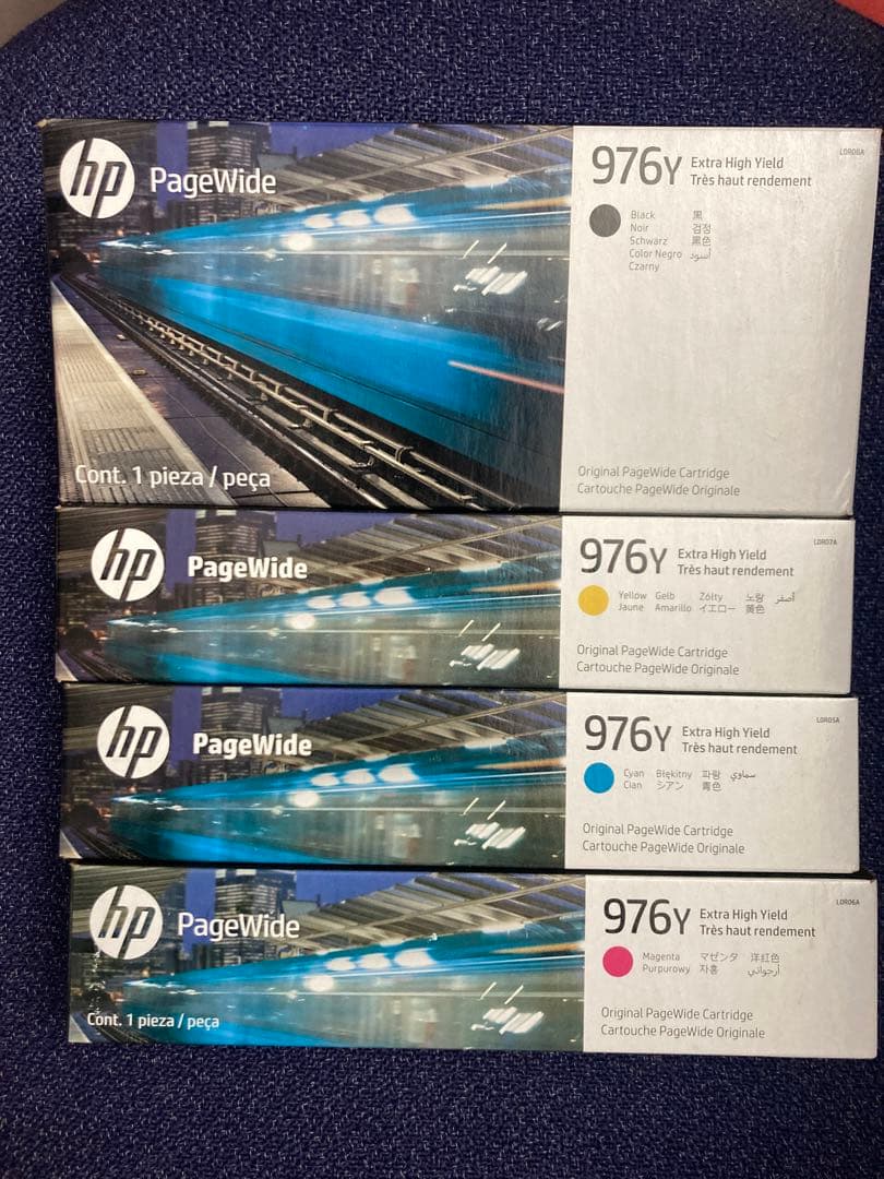 HP PageWide 976 インクカートリッジ 4個セット。